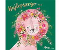Greeting card LION, 1 pc.